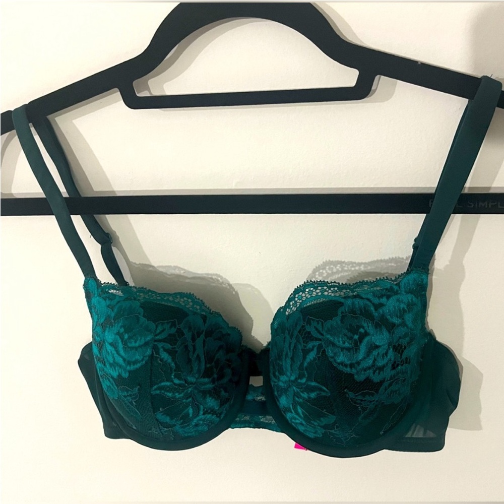 La SENZA Teal Floral Lace Bra 34B